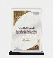 John D. Schwalb Highest Possible Rating in Both Legal Ability & Ethical Standards 2022